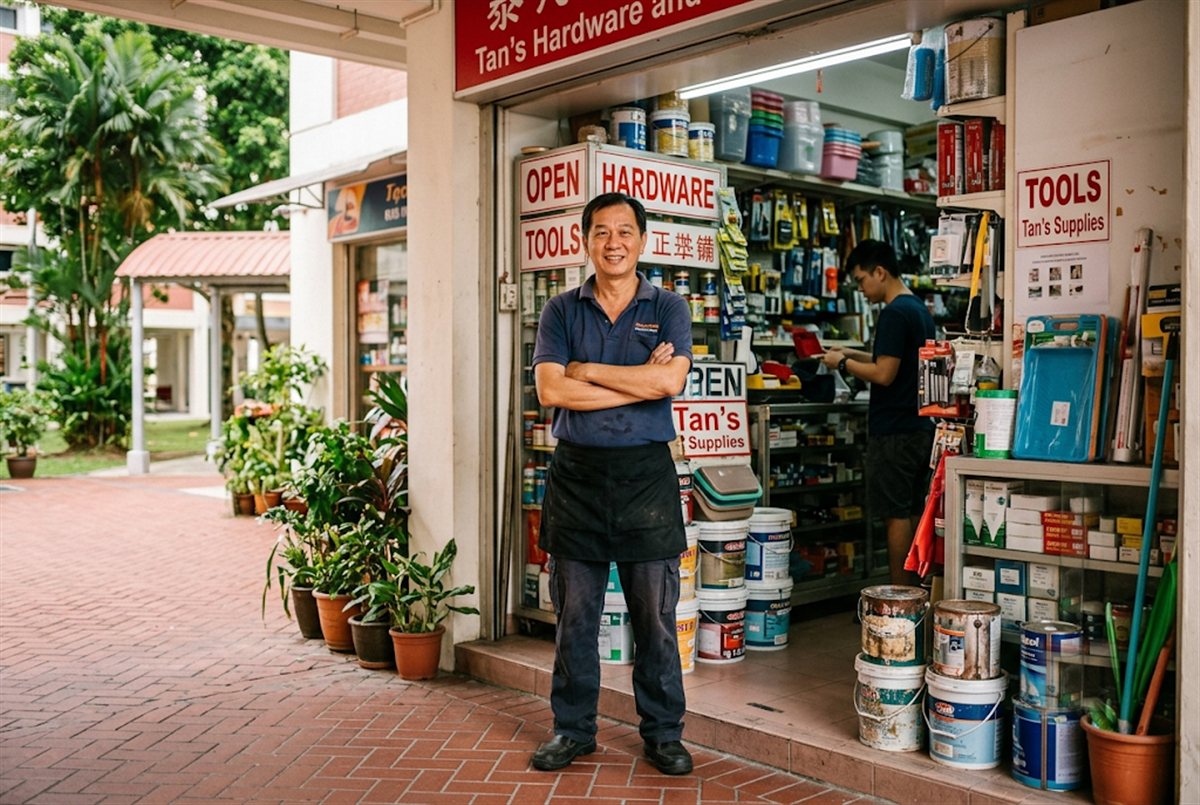A Singapore heartland shop owner